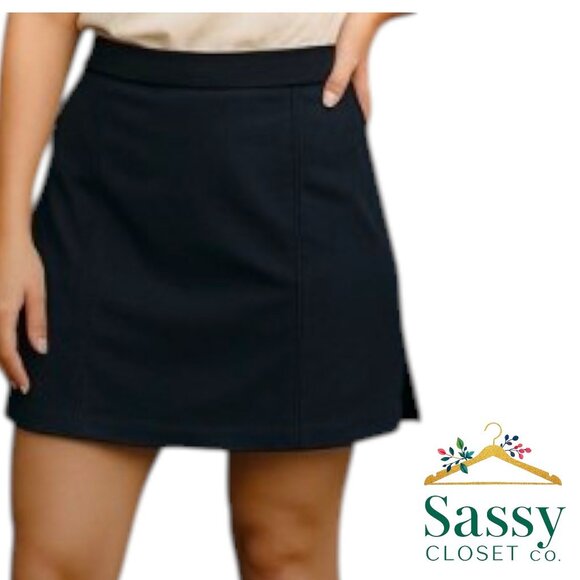 White House Black Market Dresses & Skirts - WHBM Black Mini Skirt A-Line Women's 8 EUC